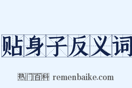 贴身子反义词是什么意思的图片